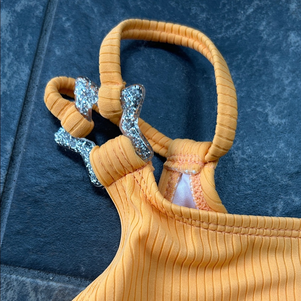 Old Navy Kids Swim Bikini in Bright Orange NWT - Picture 2 of 5